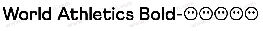 World Athletics Bold字体转换